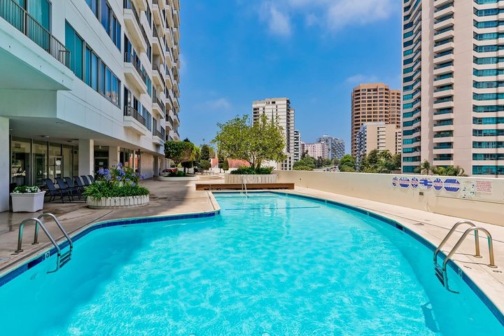 A residence pool, in Los Angeles.